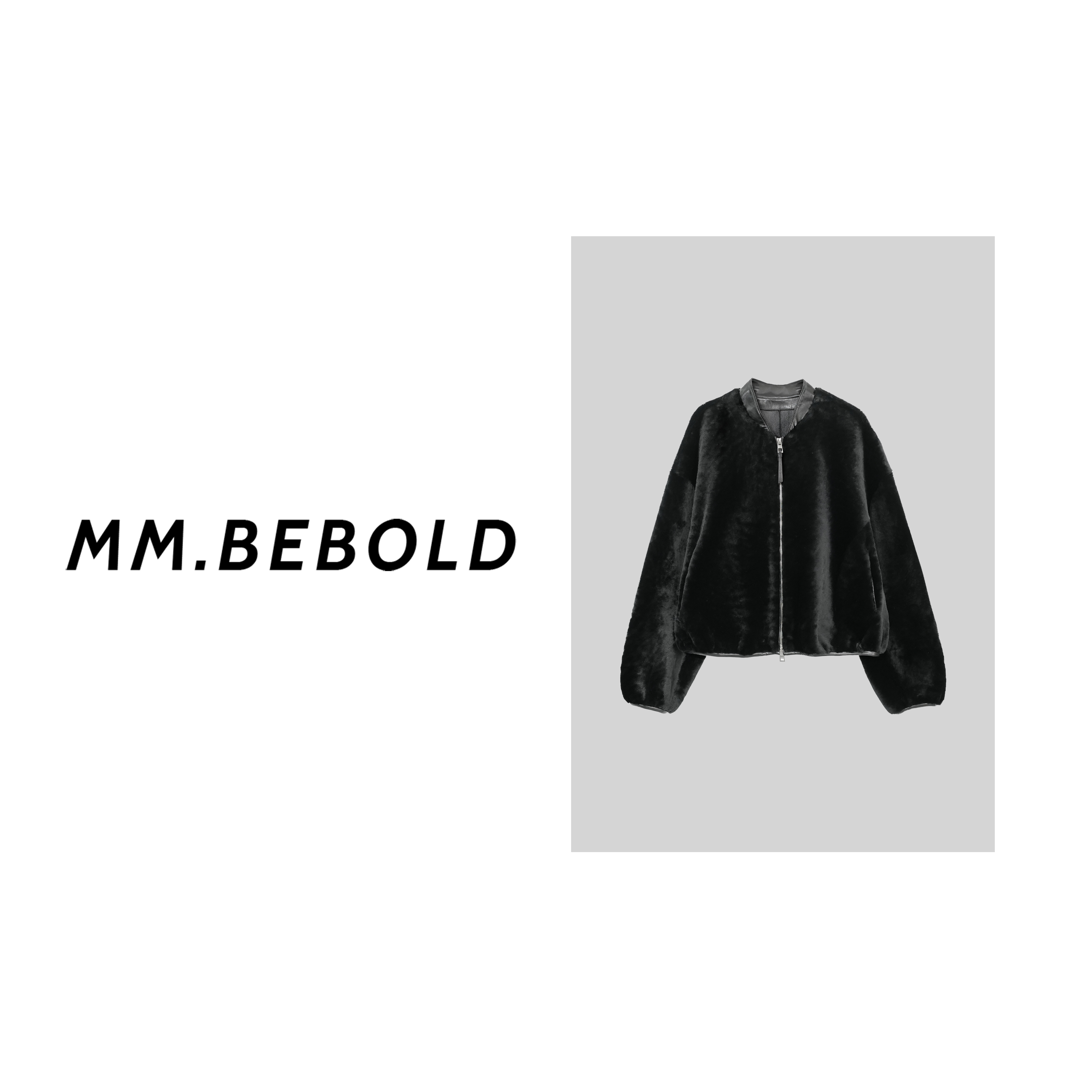 【大大精选】梦辞 圆领拉链软质夹克外套MO479