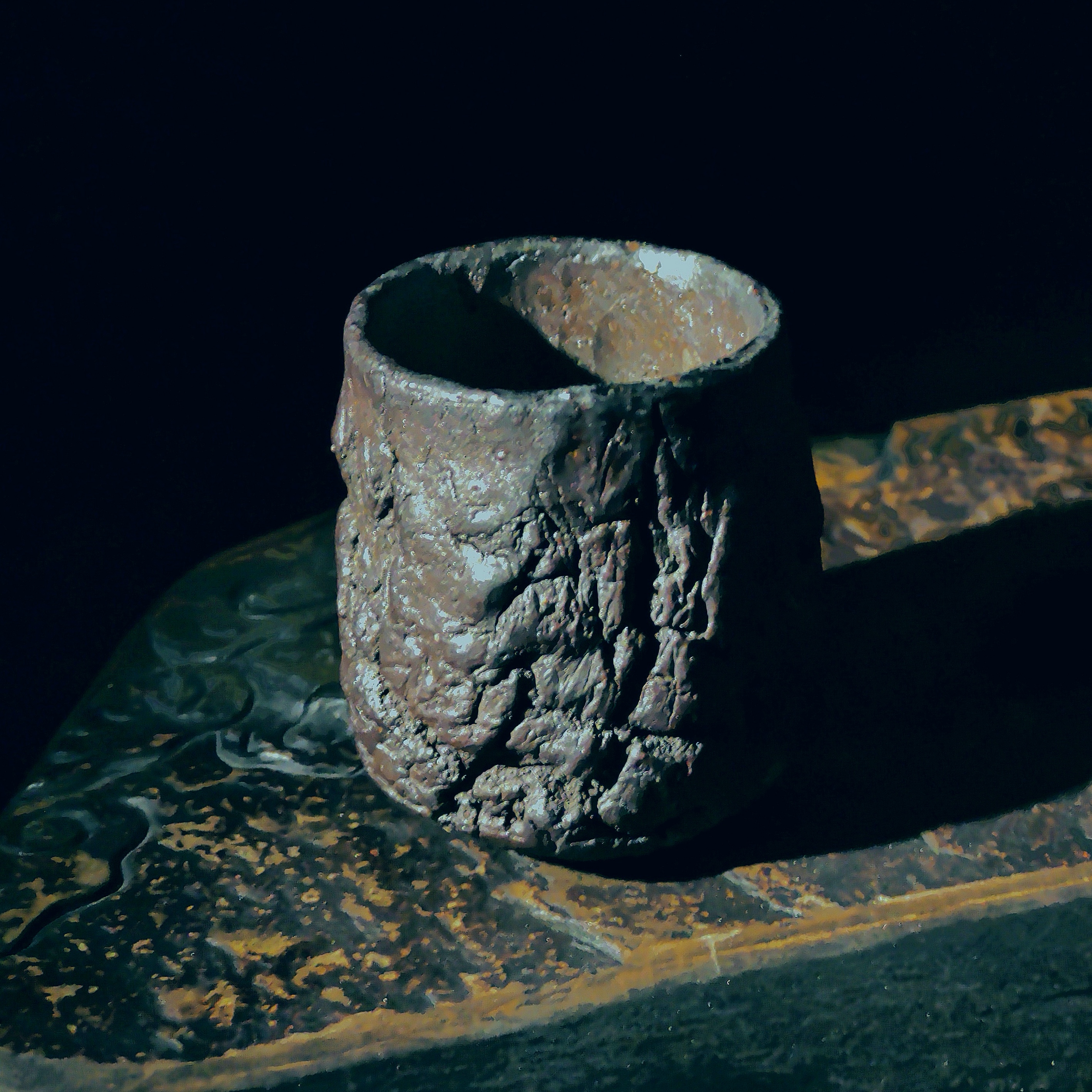 还原烧原创手作肌理主人杯茶杯