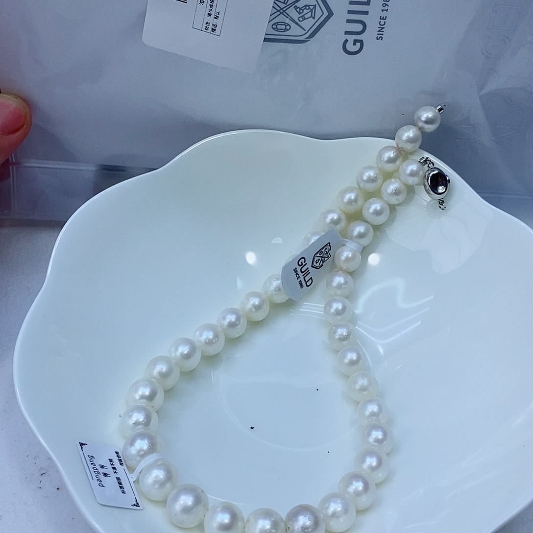 海水珍珠颈饰银S925镶嵌