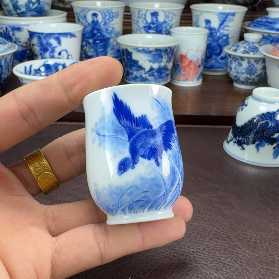 付***东瓷片当代景德镇陶瓷手绘茶具