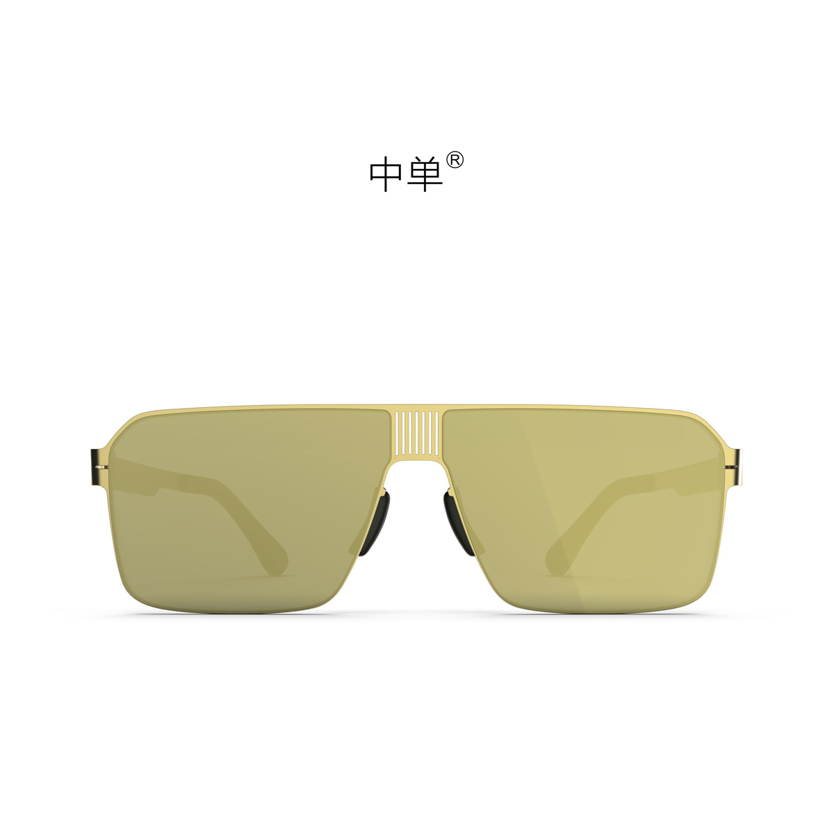 中单于荣光同款高清彩色太阳镜男士超轻开车墨镜金色驾驶眼镜2501