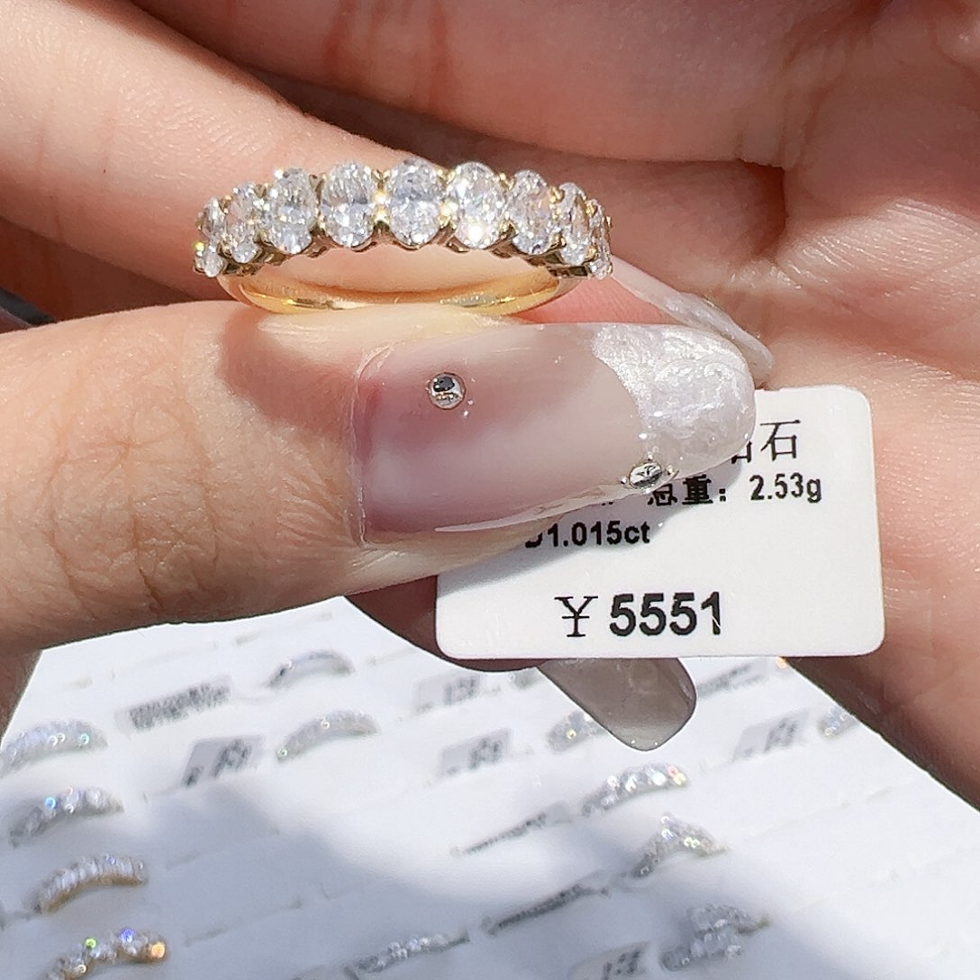 实验室培育钻石18K金镶嵌1.015