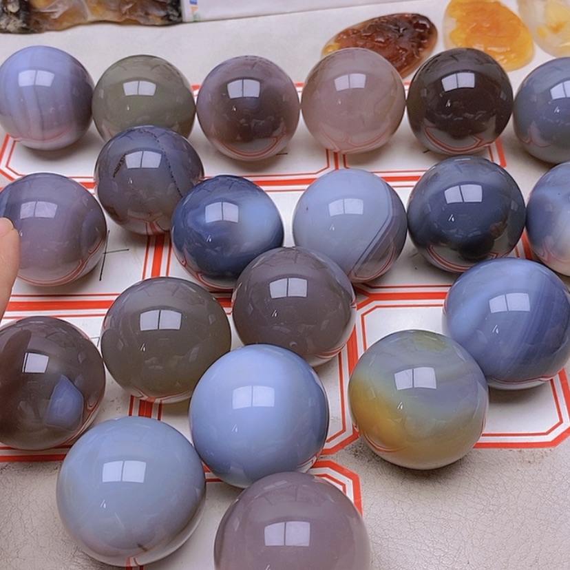 【闪购商品】玛瑙/玉髓未镶嵌珠宝半成品1*灯