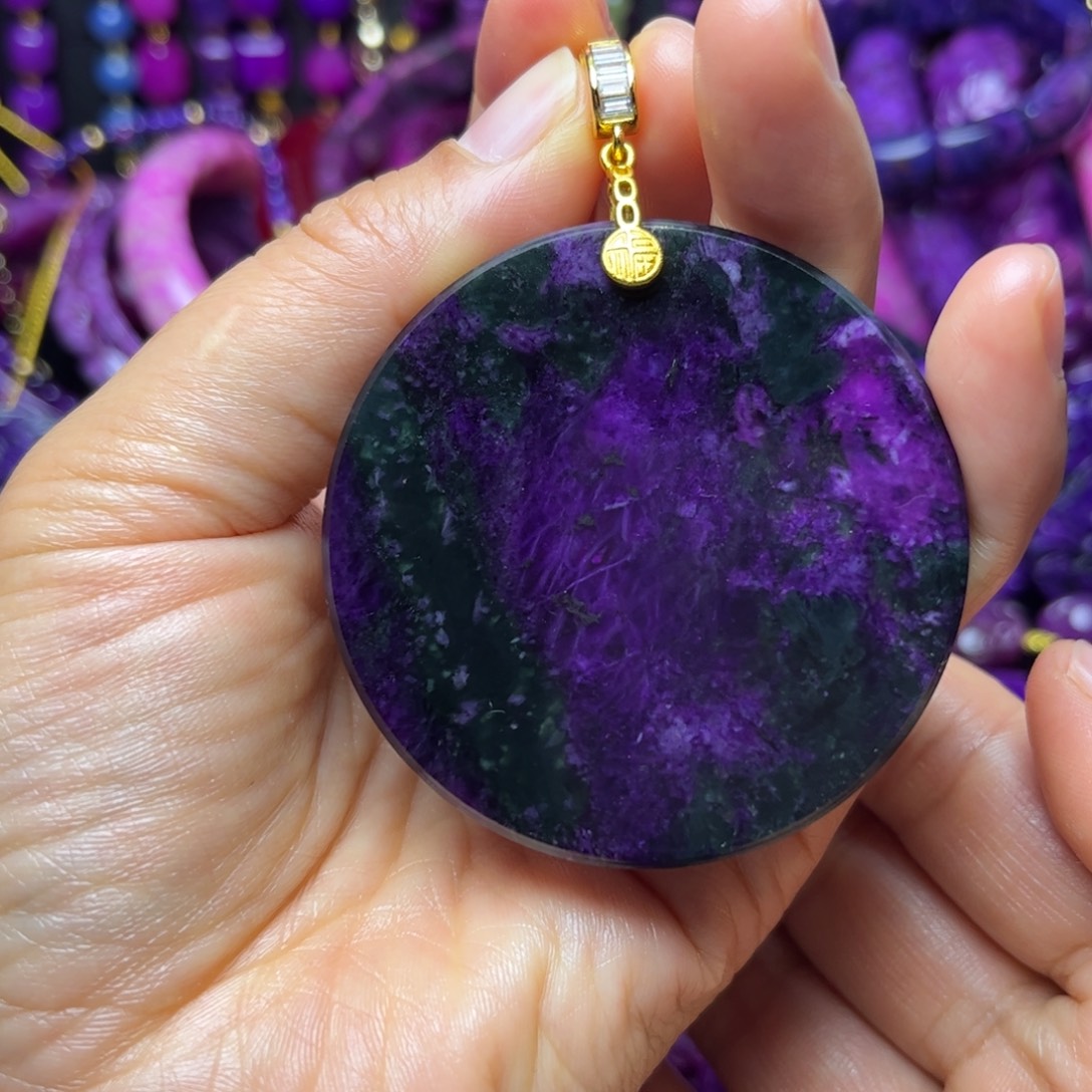 紫泥老油紫丝绒护心牌4