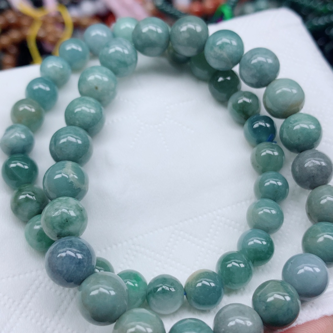 翡翠未镶嵌颈饰翡翠串