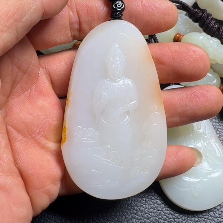 和田玉挂件未镶嵌清****o