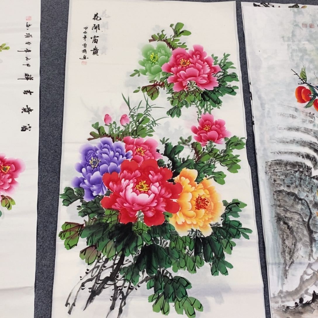 国画尺寸140✖️70四尺手绘画