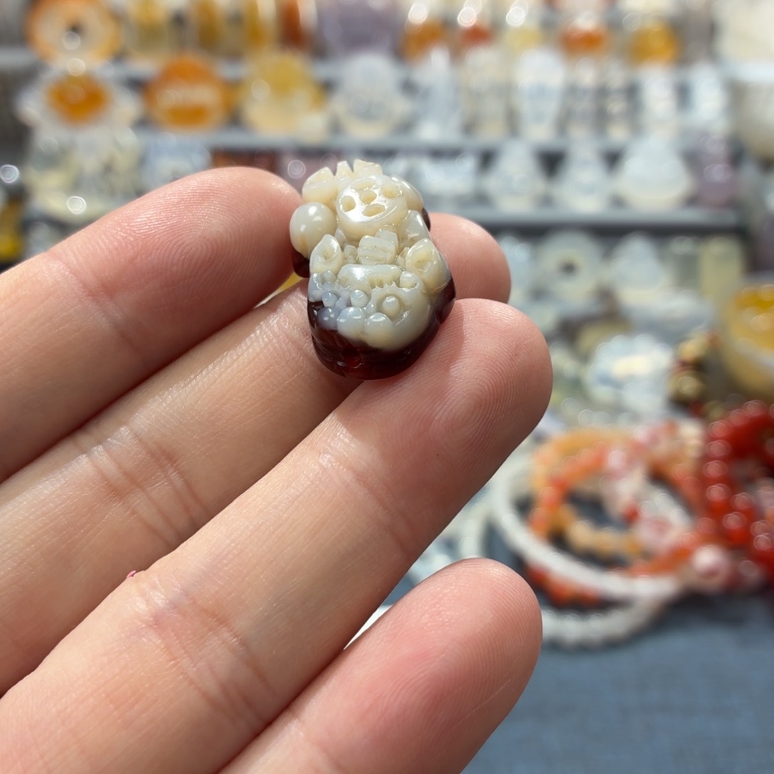 玛瑙/玉髓未镶嵌吊坠(不含链)