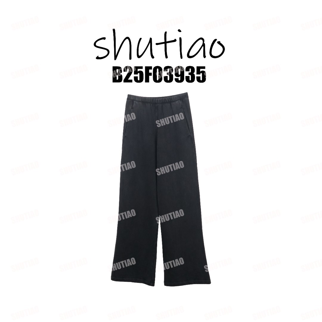 【SHUTIAO】2025冬季：新款小众设计款裤子B25F03935