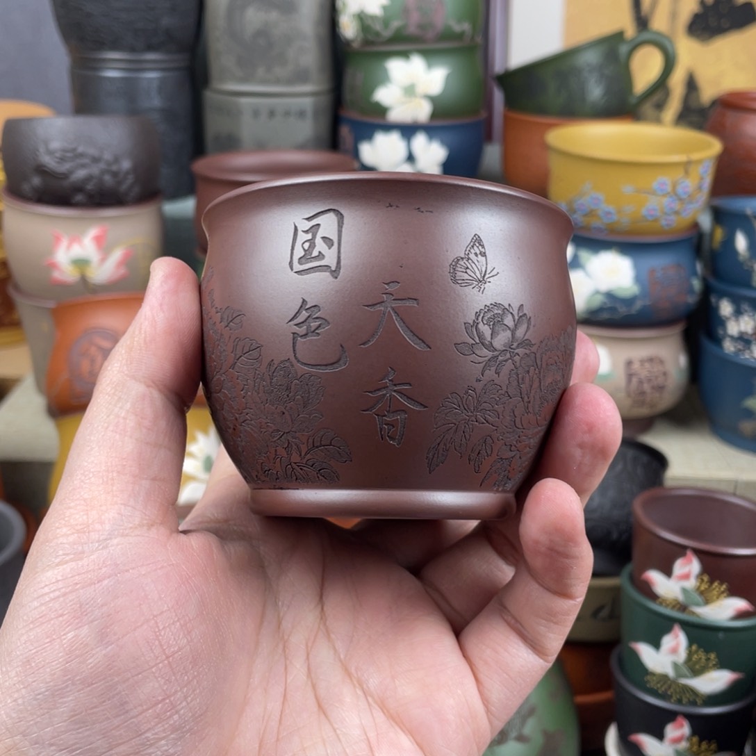 紫砂茶杯紫砂茶杯