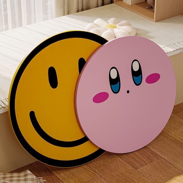 可折叠大号床上书桌电脑桌学习桌圆形小桌子家用飘窗茶几阳台卧室