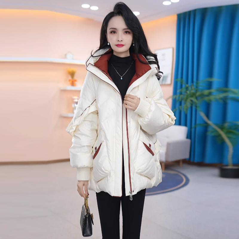【羽绒服】冬季白鸭绒羽绒服百搭新款时尚气质休闲保暖外套女冬款