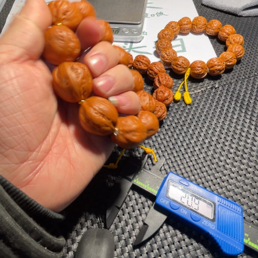 沧***5文玩核桃手串木鱼22