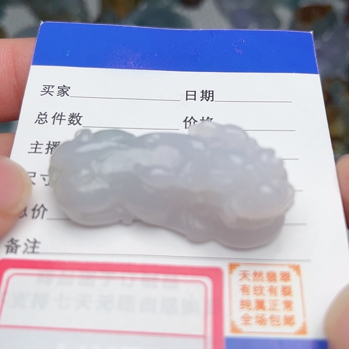翡翠颈饰未镶嵌貔貅