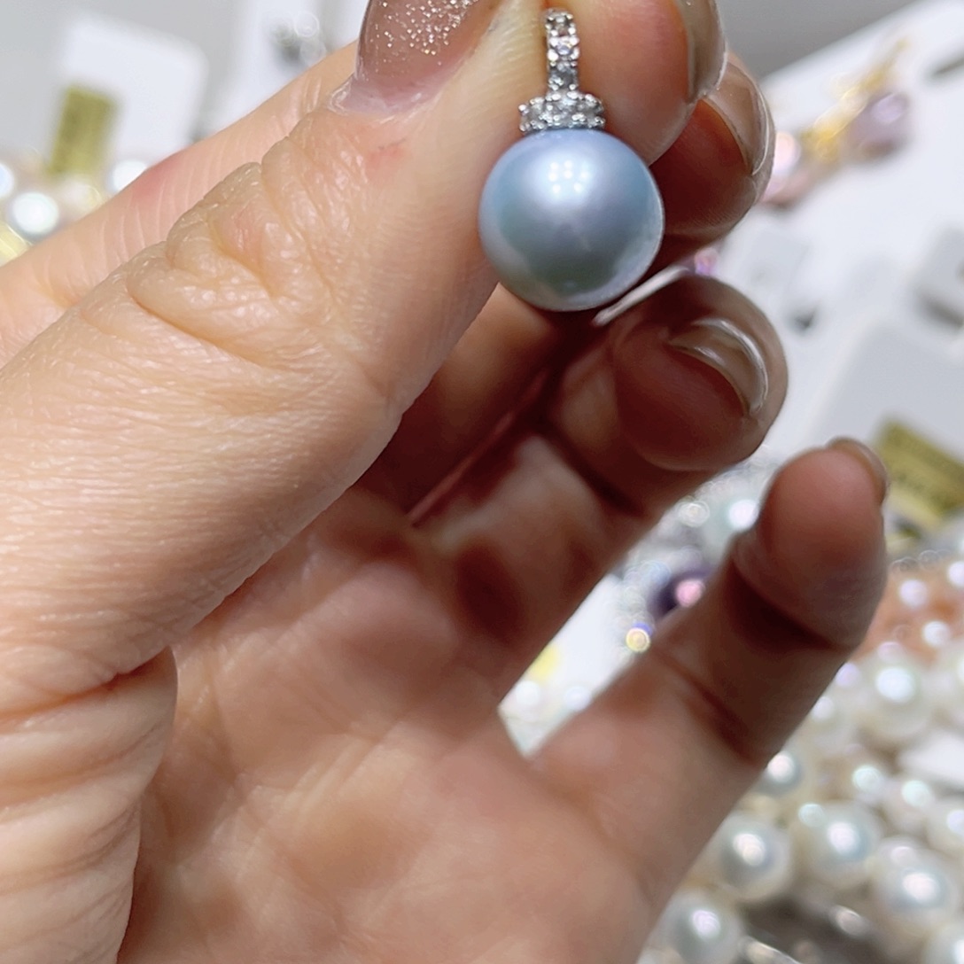 淡水珍珠耳钉未镶嵌