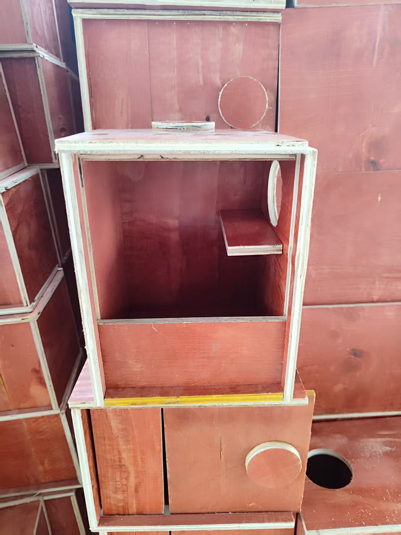 10个虎皮大头牡丹等鹦鹉适用的竖式繁殖箱鸟窝