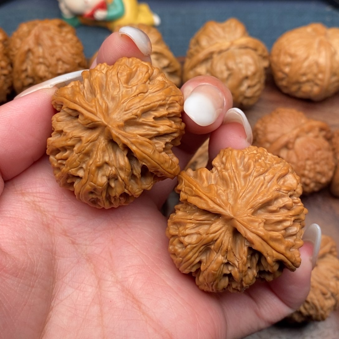 文玩核桃把件全品，大肚苹果园41 粗棱