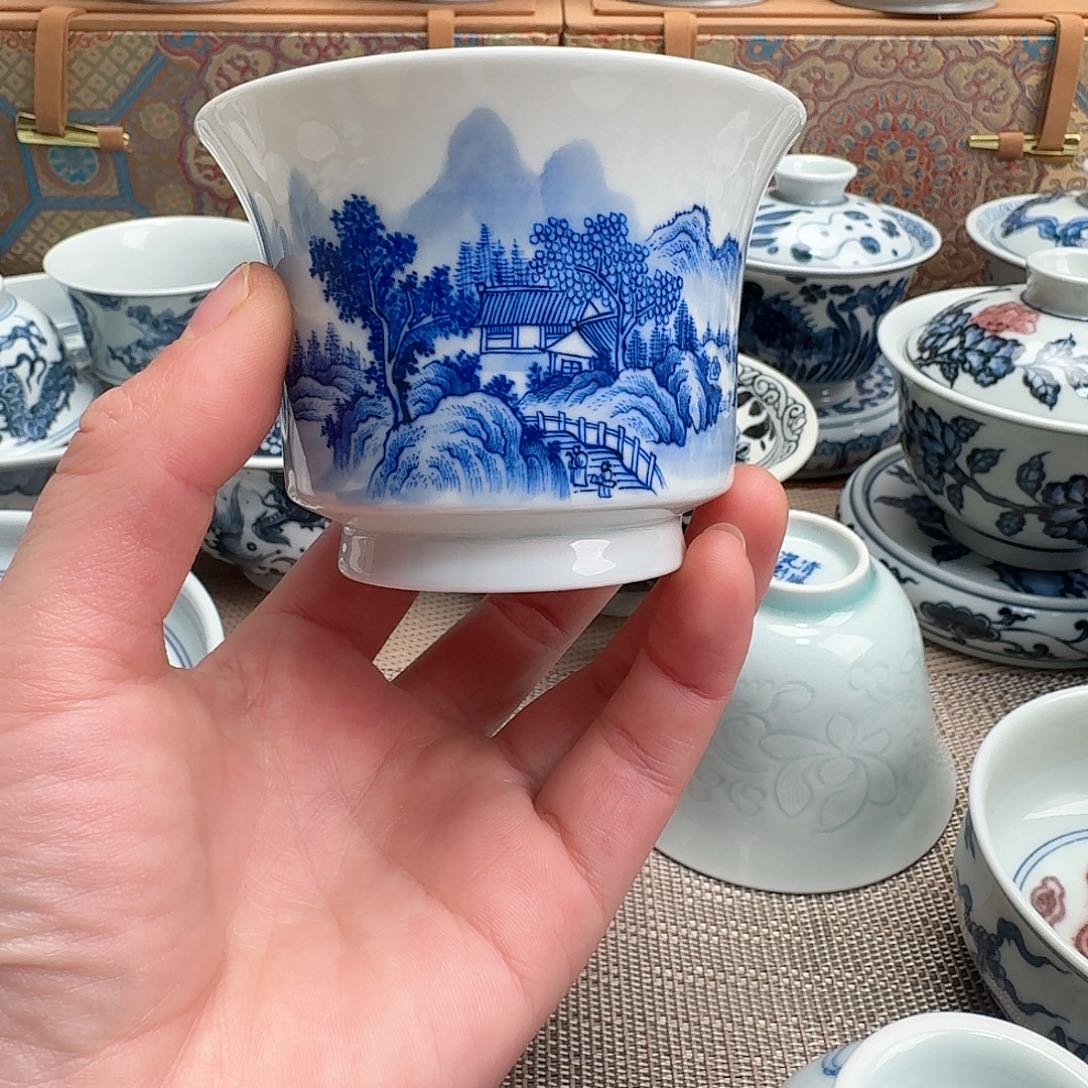 江**镇清风瓷影清风瓷影纯手工11111