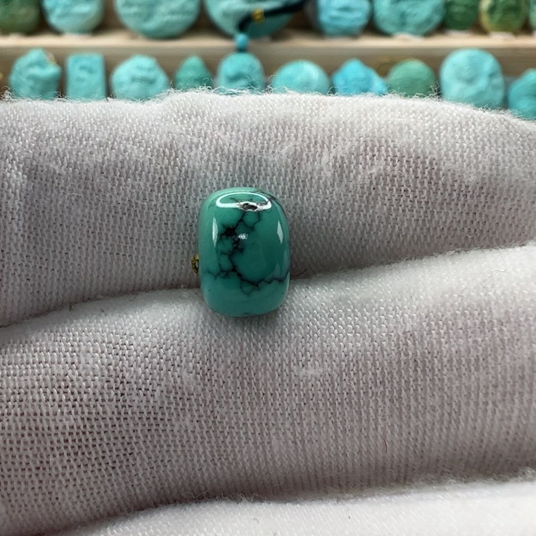 未镶嵌绿松石老型珠9.3x6.4mm