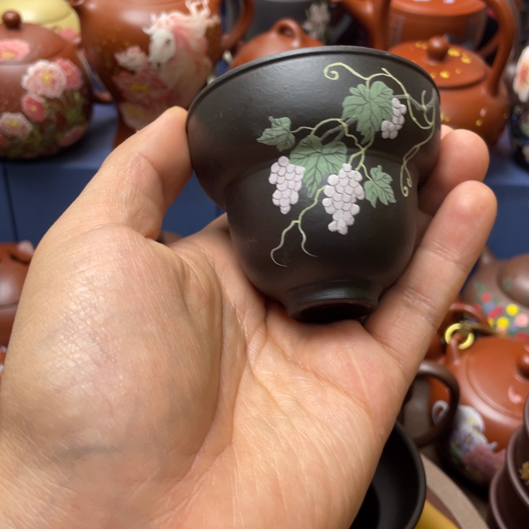 紫砂茶杯紫砂主人杯100cc