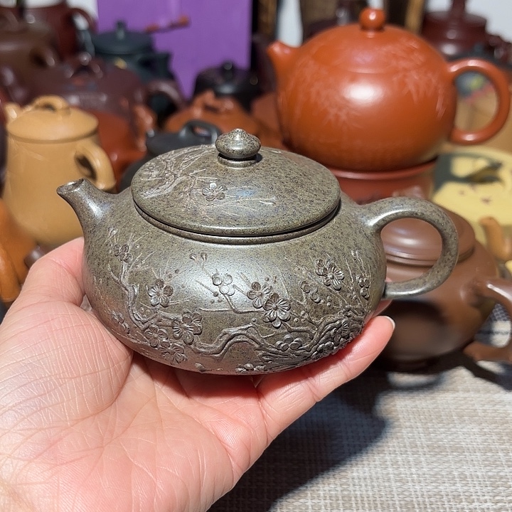 紫砂茶壶原矿宜兴紫砂微瑕