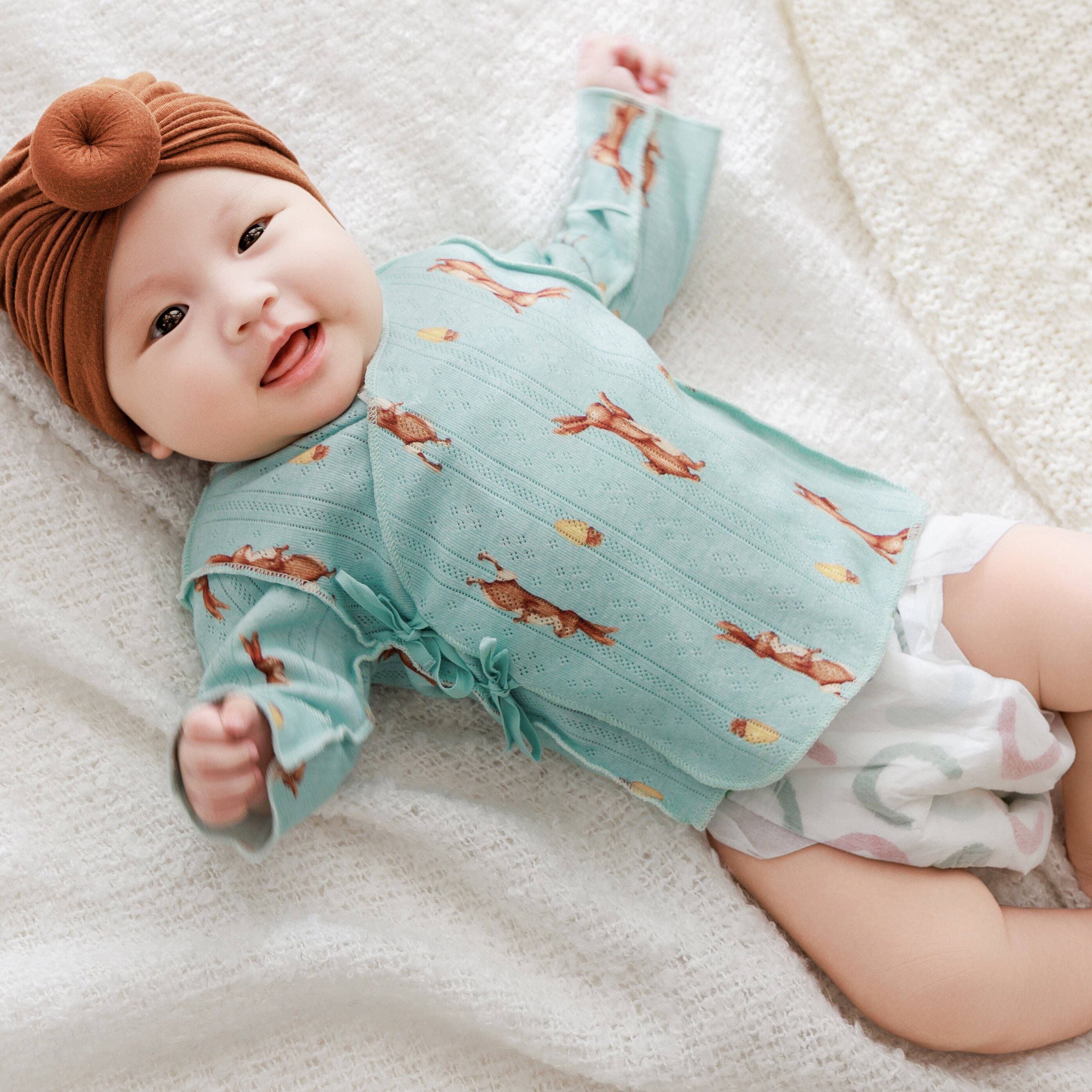 雅赞旗舰店小衣服纯棉半背衣