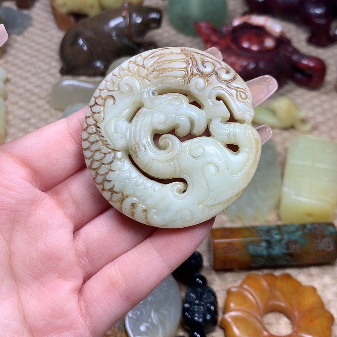 白玉菩提吊坠挂件