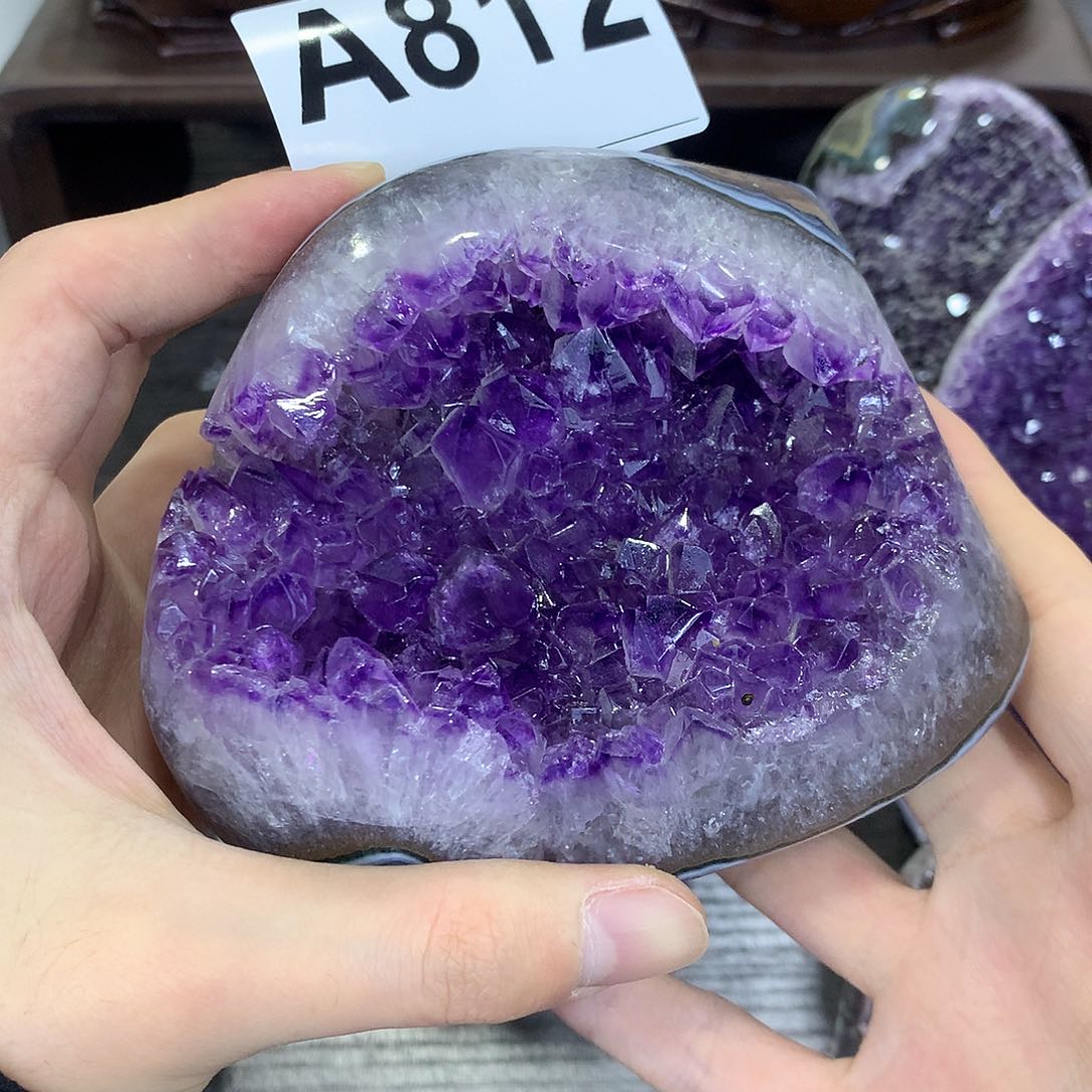 紫晶珠宝半成品未镶嵌812