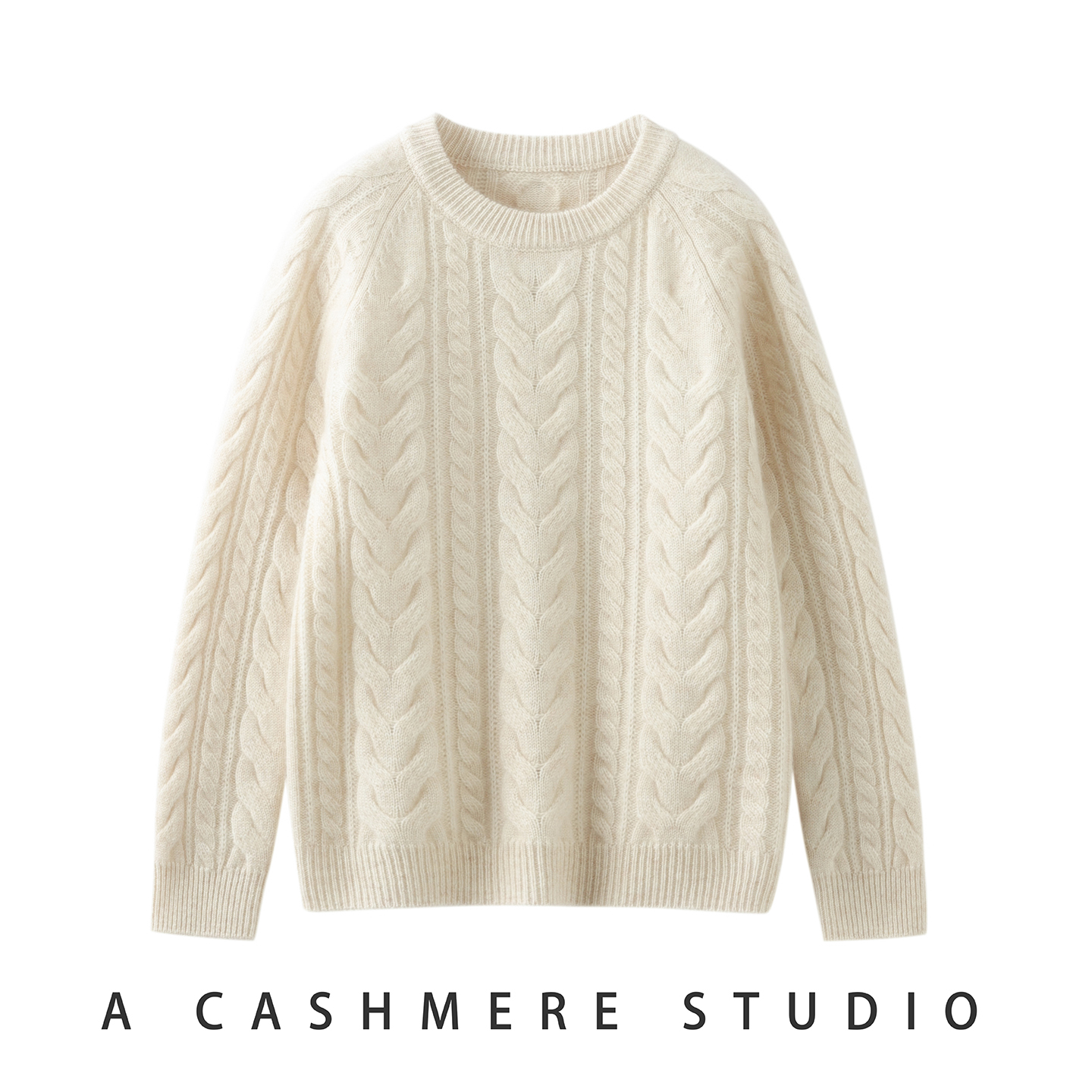 爆款~【羊绒-厚款】圆领加厚儿童羊绒衫男女童扭花羊绒衫中大童毛衣