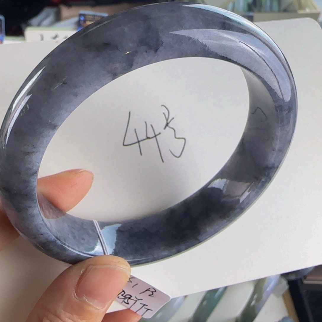 翡翠手镯未镶嵌老坑62.7圈