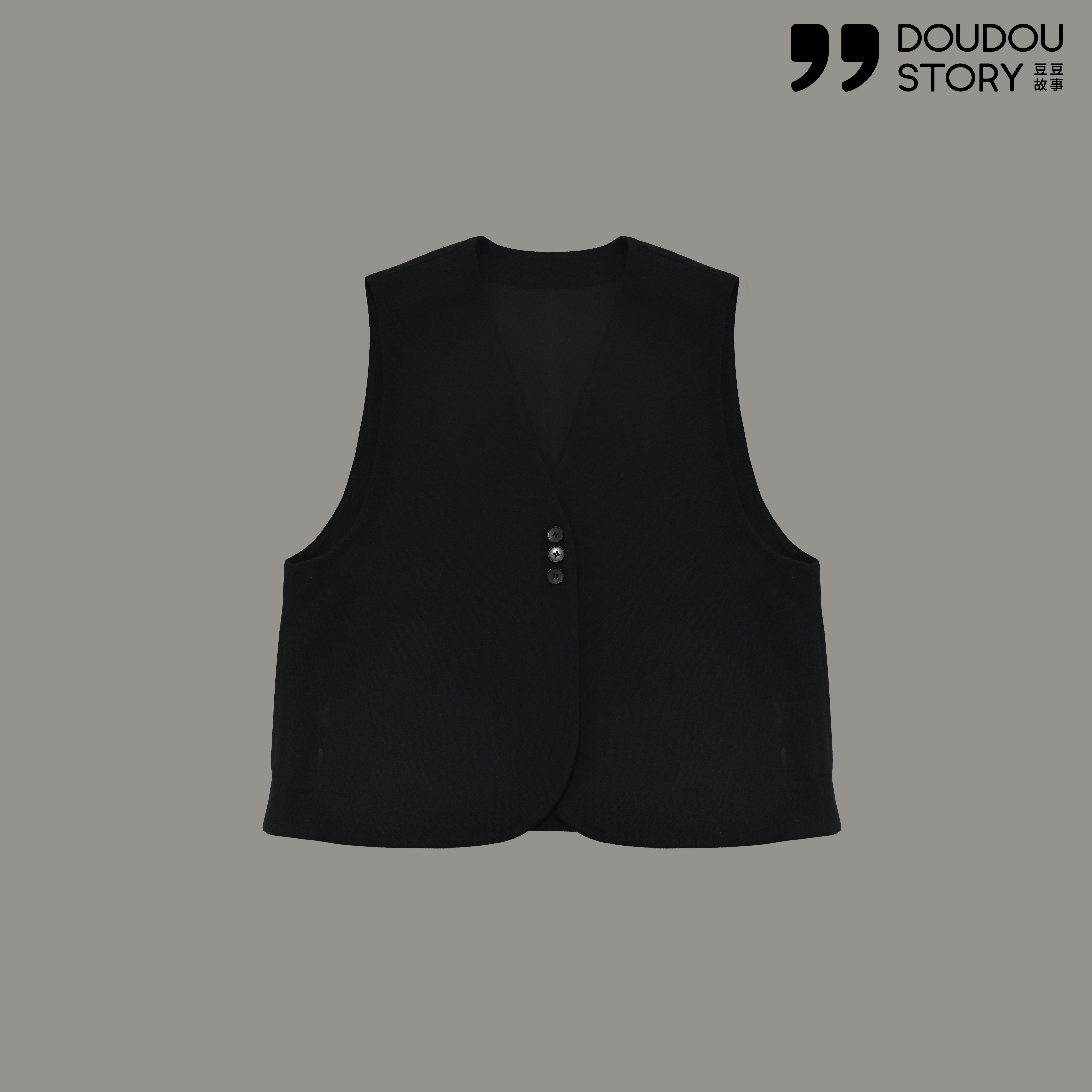 HALUNGLE/海伦格丽 MJ901  时尚休闲三粒扣马甲上衣dy