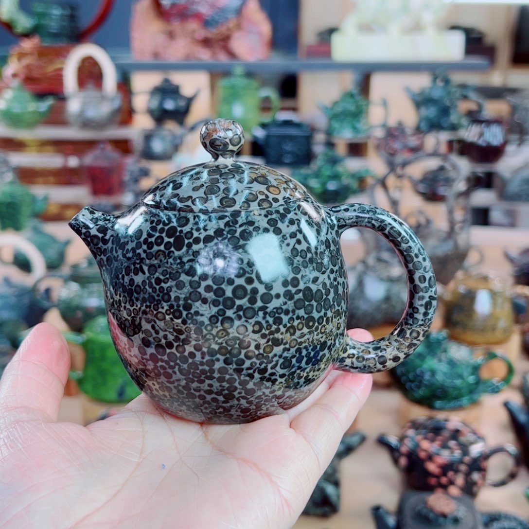 茶空间系列天然石材玉**家