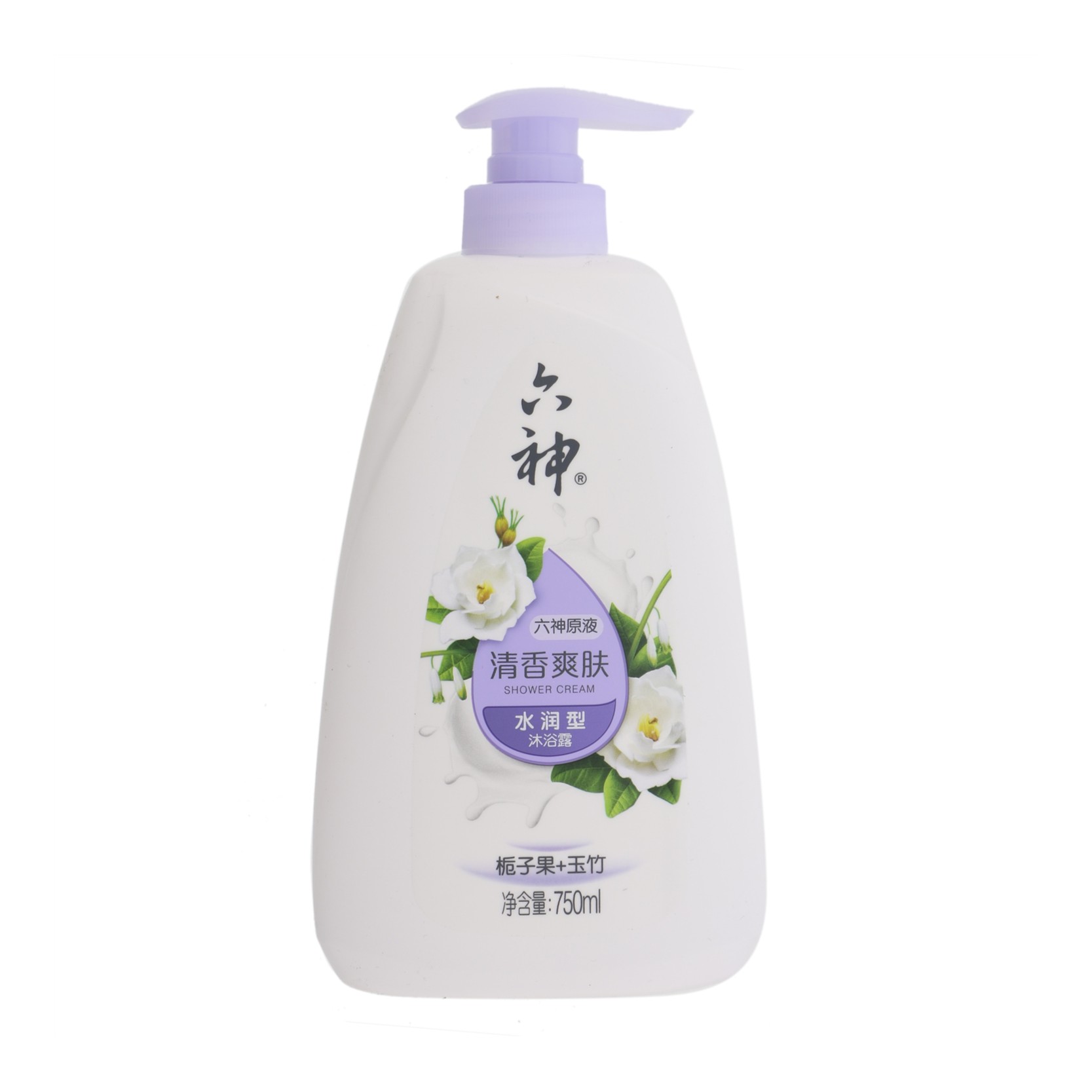 Liushen/六神清香爽肤沐浴露白色 750ml