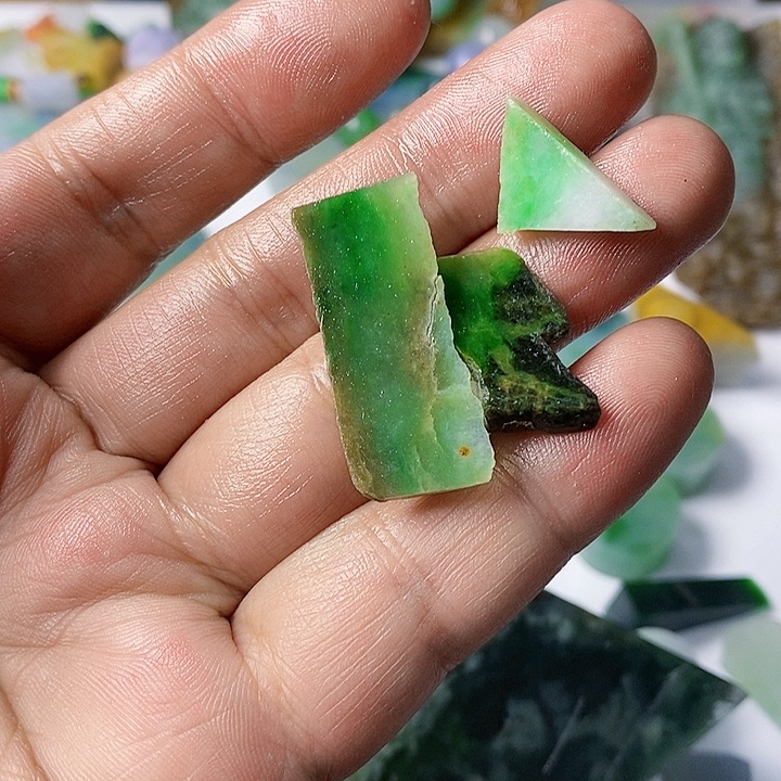 翡翠散珠天然翡翠A货