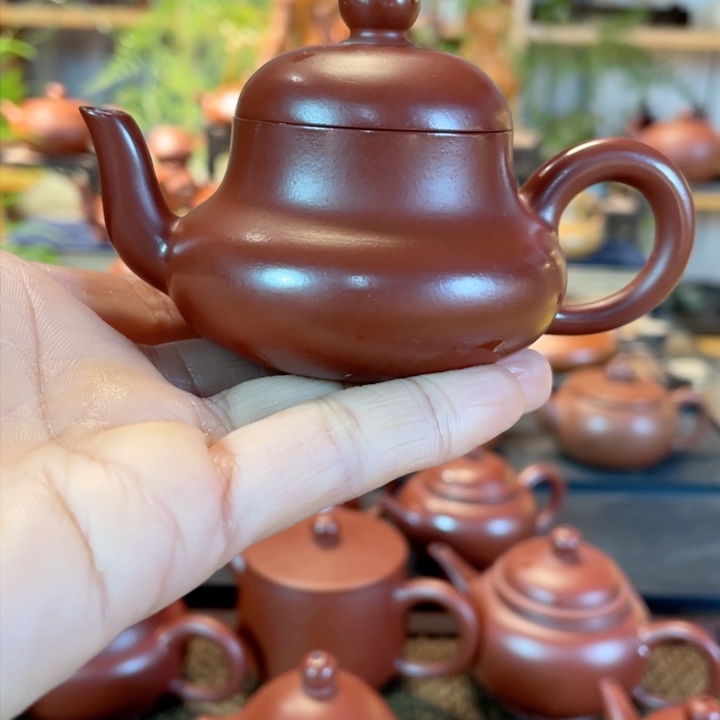 紫砂茶壶?****?潮州手工手拉壶