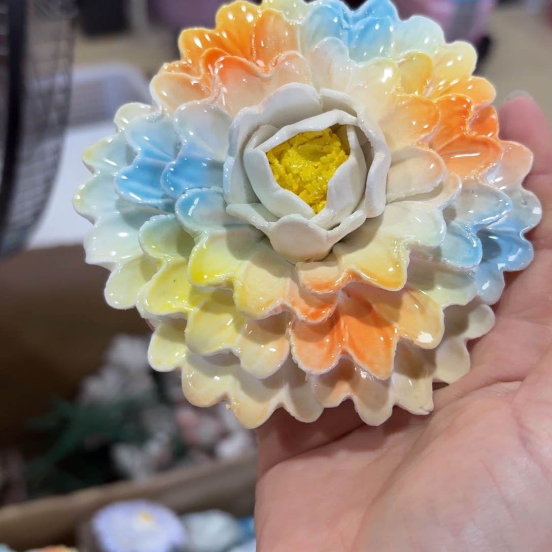 陶瓷花拍满20元发货，退款的拉黑