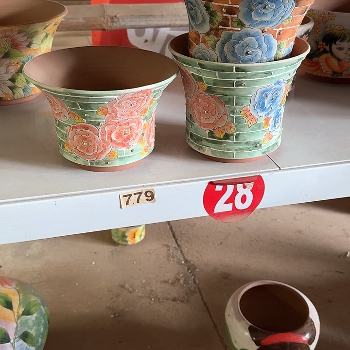 J***Q紫砂花盆景德镇陶瓷