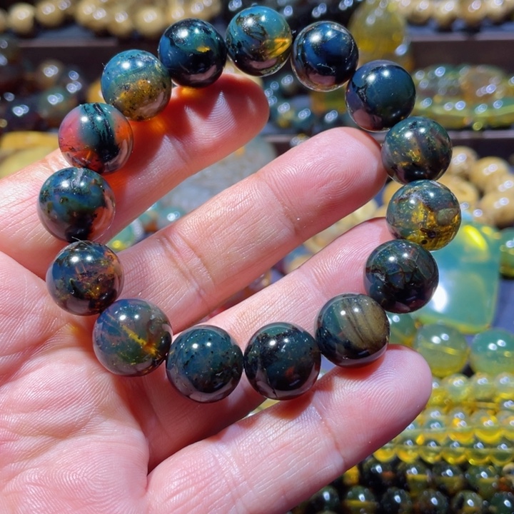 琥珀手链未镶嵌天然