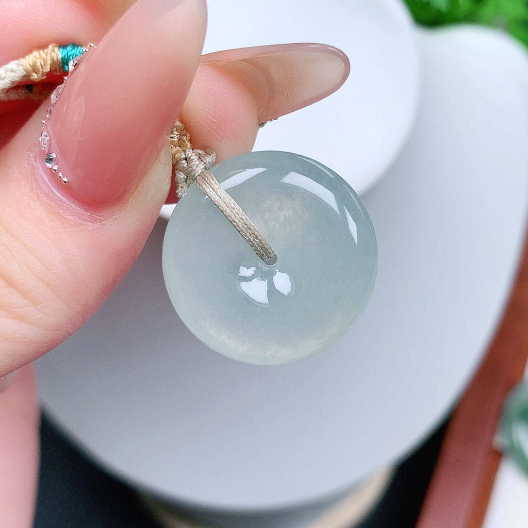 翡翠未镶嵌颈饰平安22-5.6