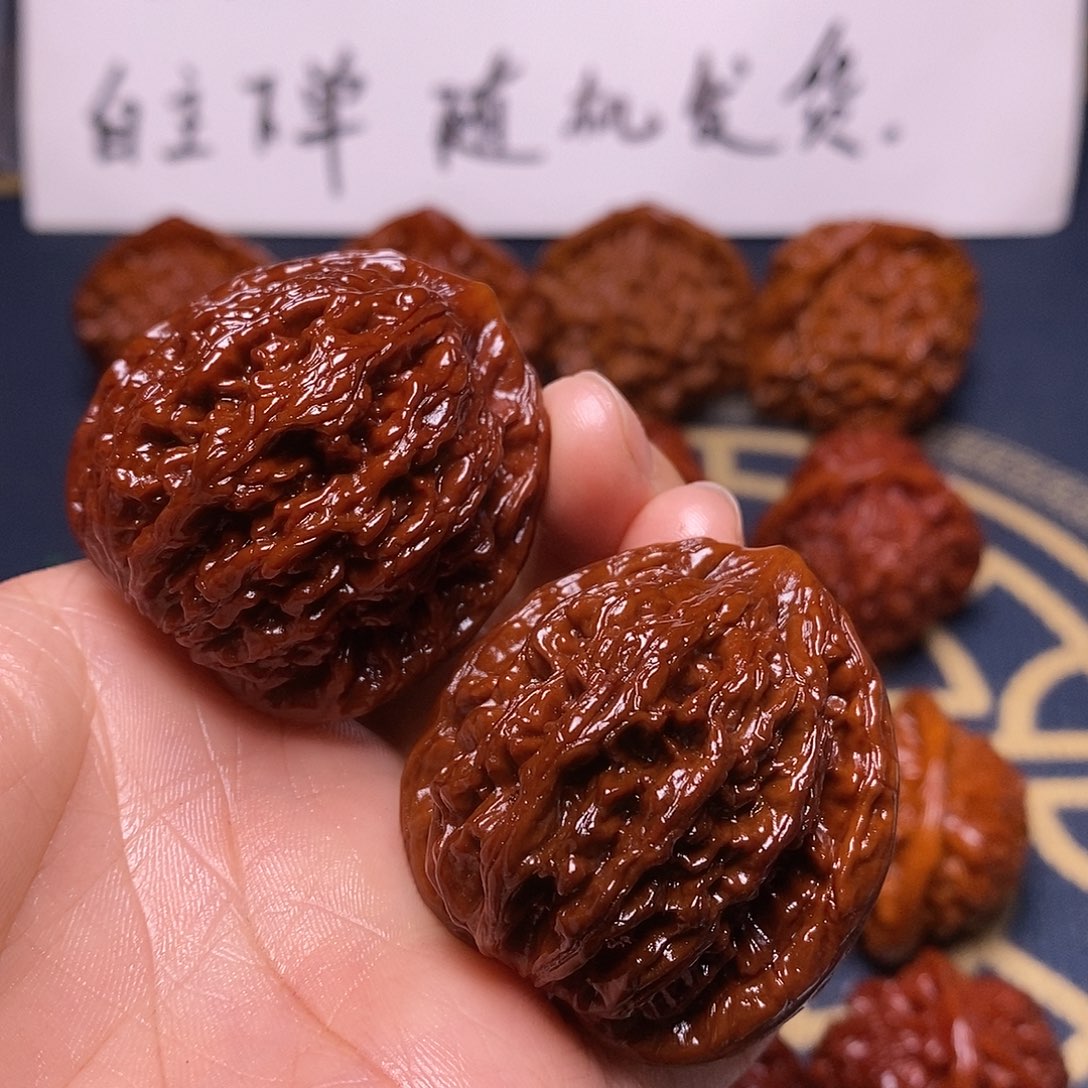 @***好文玩核桃吊坠40虎头