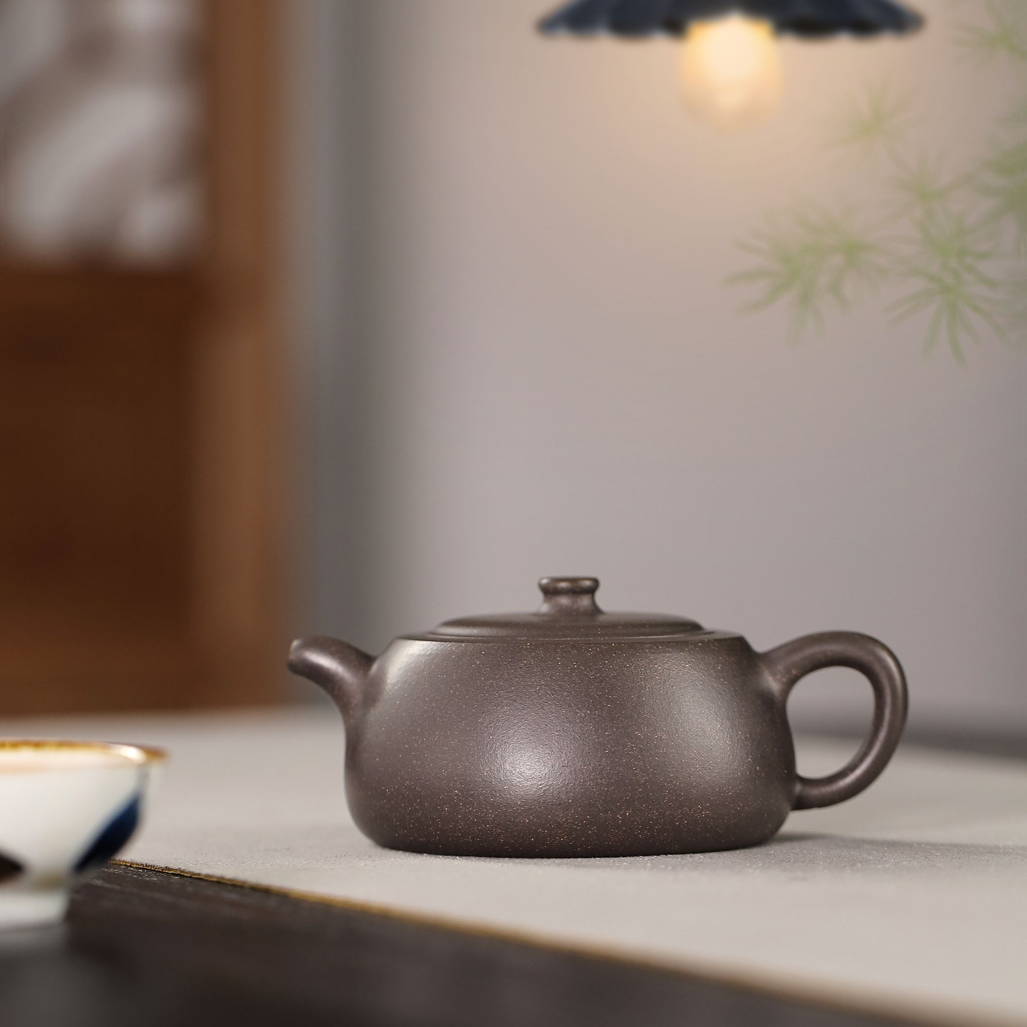 矮井栏壶 大水潭天青泥 200cc 无碳酸钡 手制高端壶