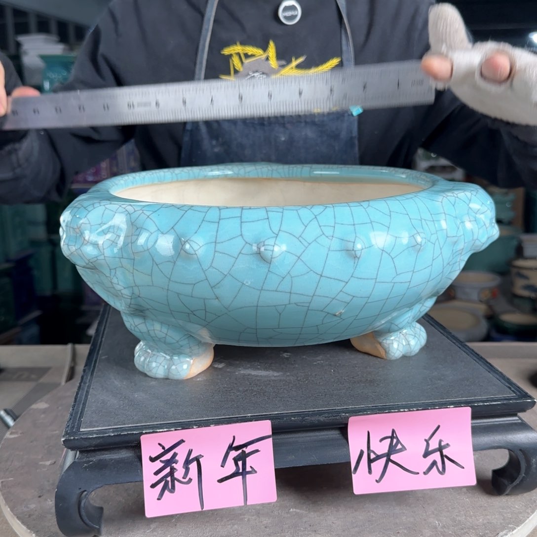一风堂石湾花盆。微瑕