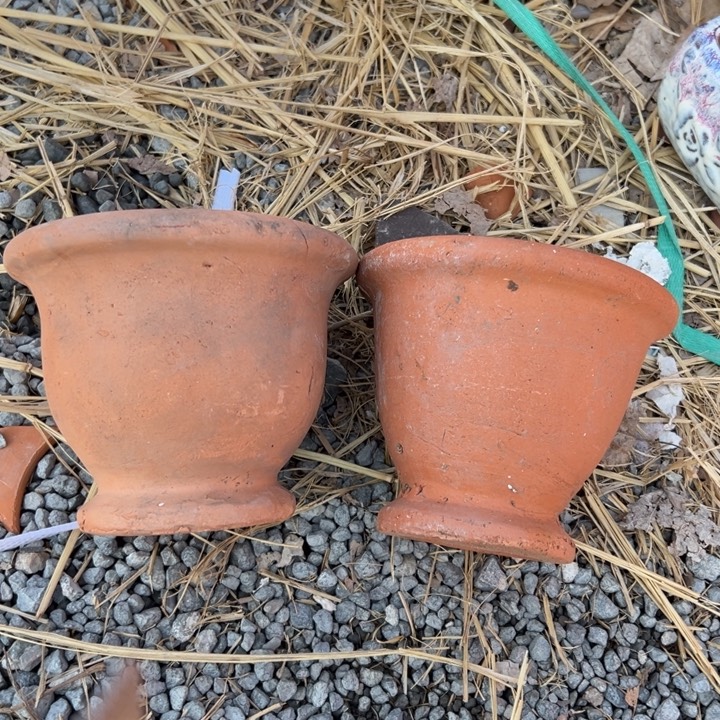 16×14 两个粗陶微瑕