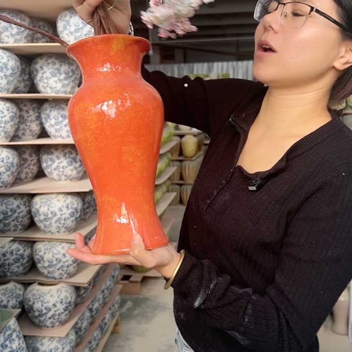 陶摆件景德镇陶瓷陶瓷花瓶工厂