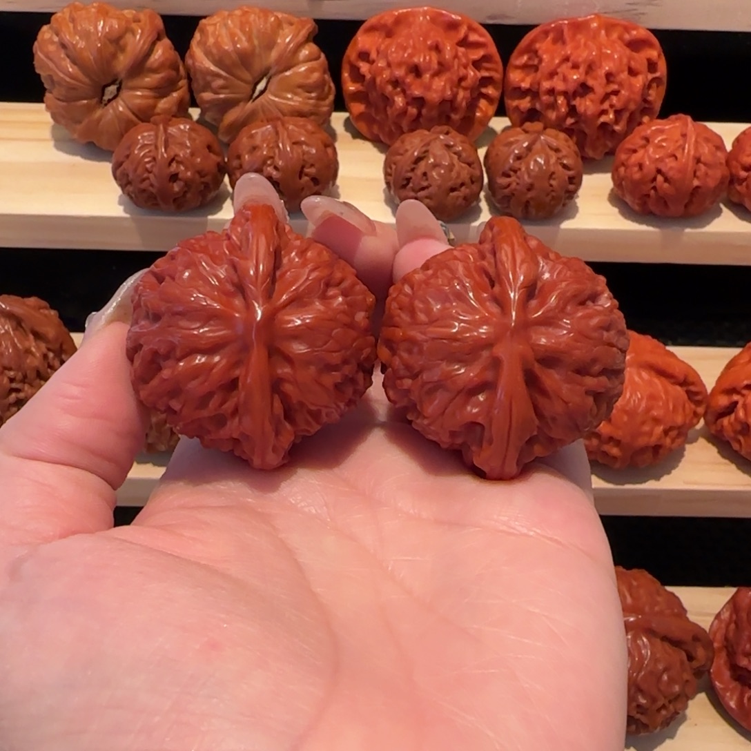 文玩核桃吊坠玉化宫灯42精品2570