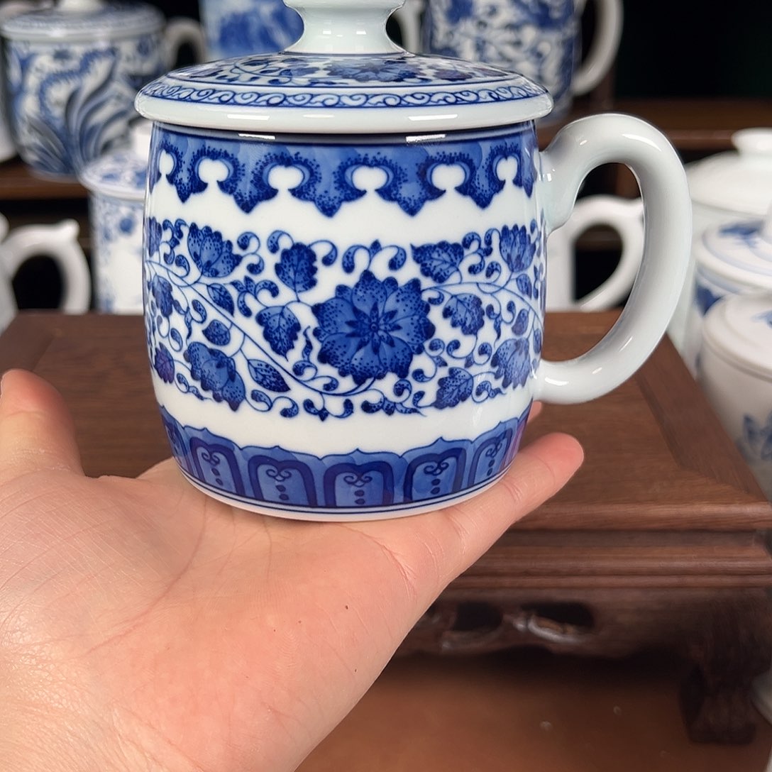 静***…景德镇瓷器办公杯家用手绘