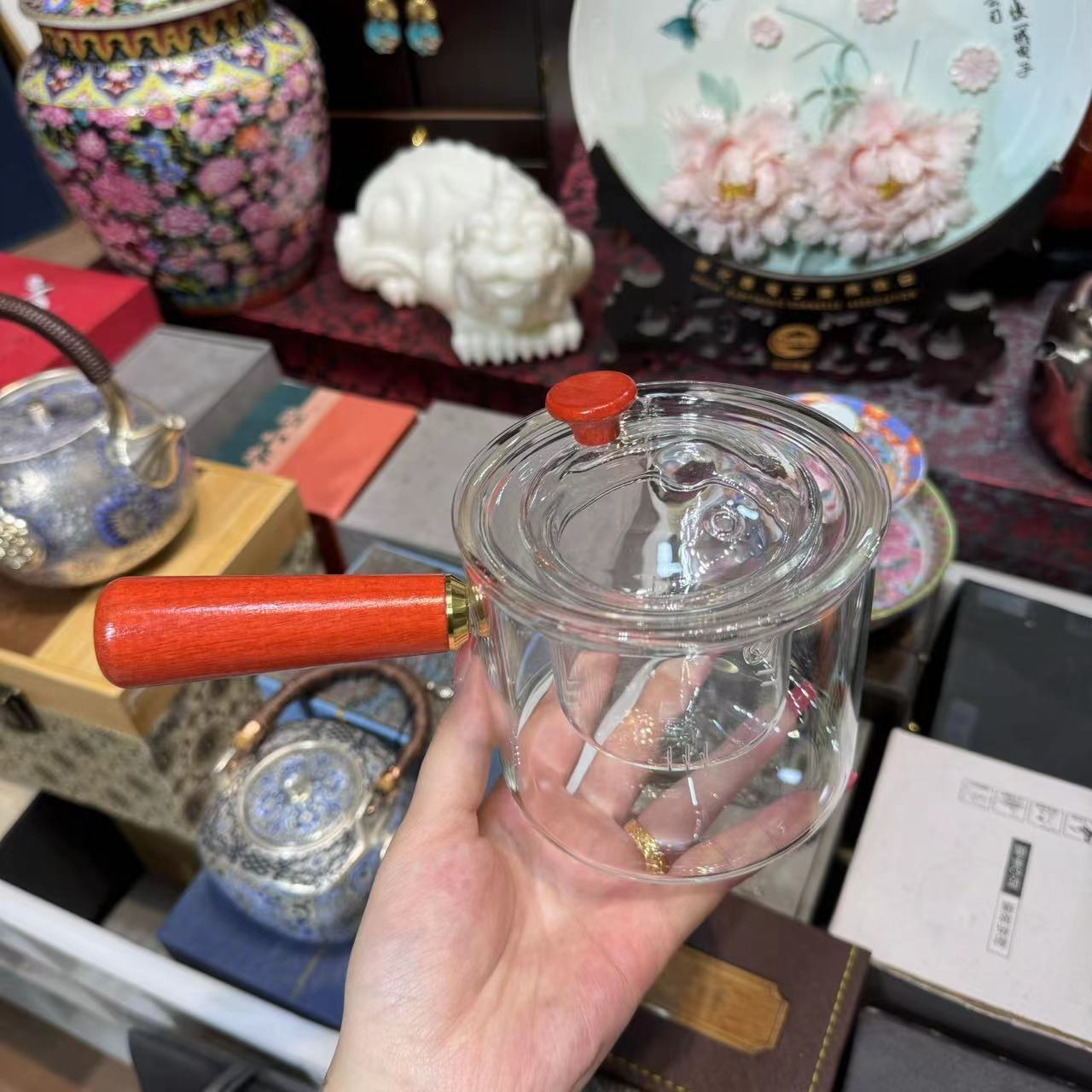 高硼硅侧把玻璃煮茶壶耐高温大容量煮加厚单壶 1236