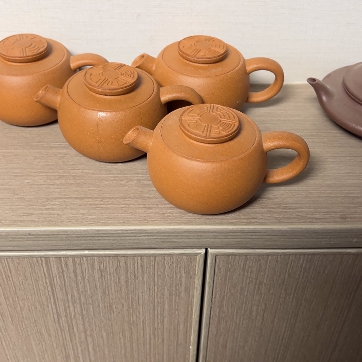 紫砂茶壶100cc黄金段炮嘴