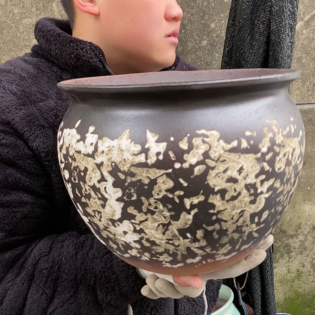 紫砂花盆正品口30高24