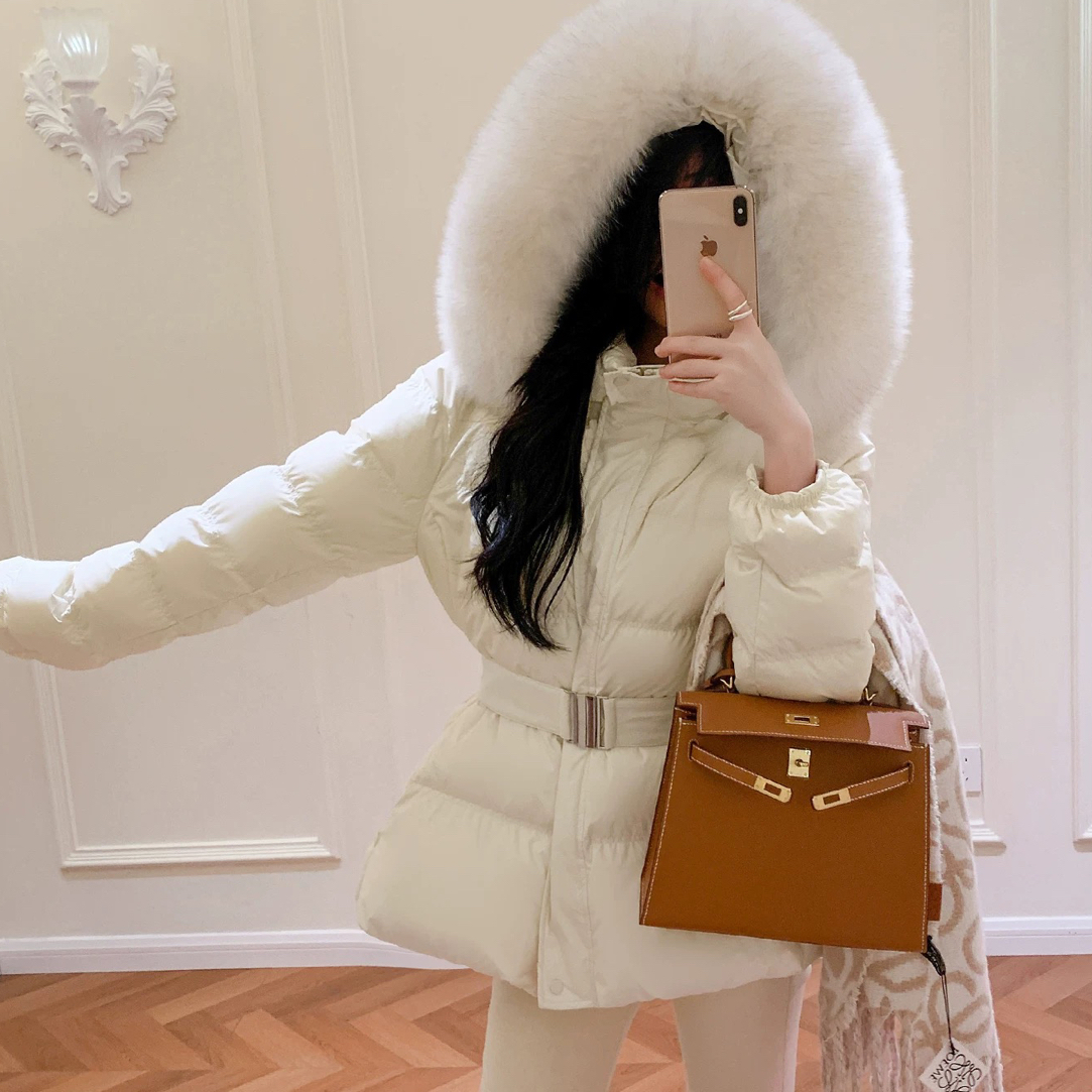 大码女装冬季新款棉服外套长款短款收腰显瘦百搭保暖大毛领显高档